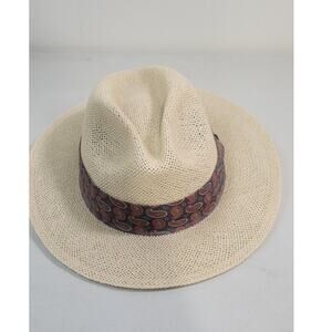 Imperial Headwear Denver Colorado Panama Hat Large/X-Large Wide Brim Paisley Hat